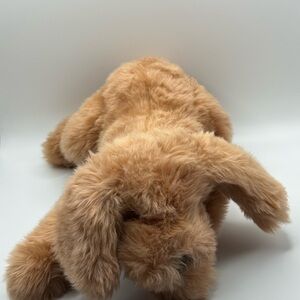 Realistic VTG 1985 Gund Tan Muttsy Puppy Dog Plush toy 14" Suede Paws Floppy